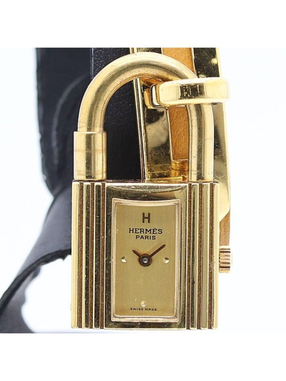 Hermes Kelly Watch Gold Dial